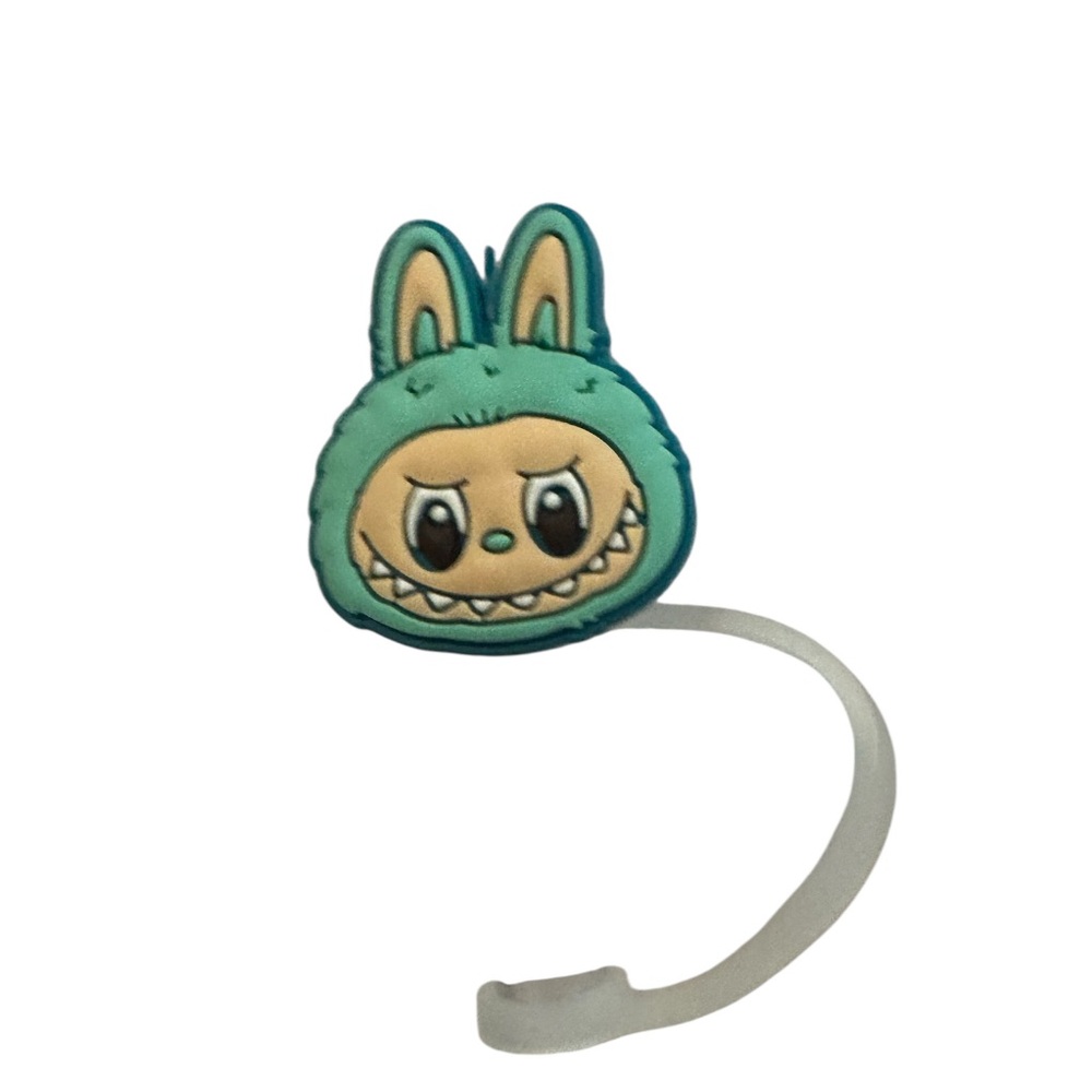 Labubu Topper with Green and Beige Design. NWOT